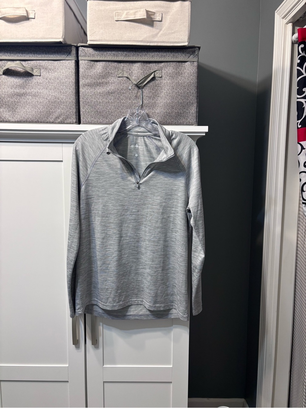 Charles River Apparel Light Gray Heather Quarter-Zip Pullover NWOT Size L